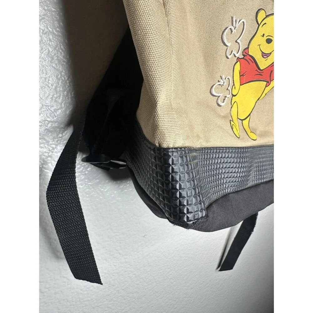 Winnie The Pooh Beige Backpack Soft Case Adjustable Straps Girls Daypack School